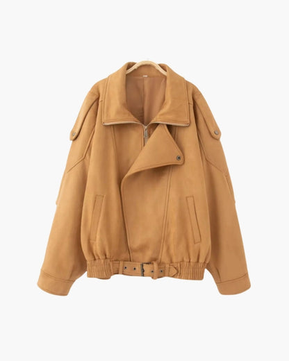 Vintage Suede Drape Jacket