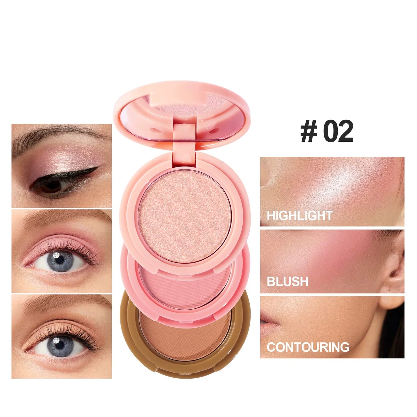 3-in-1 Blush Palette